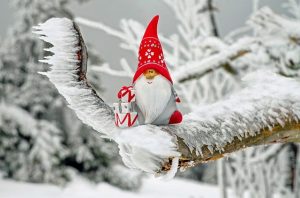 Święty Mikołaj na gałęzi