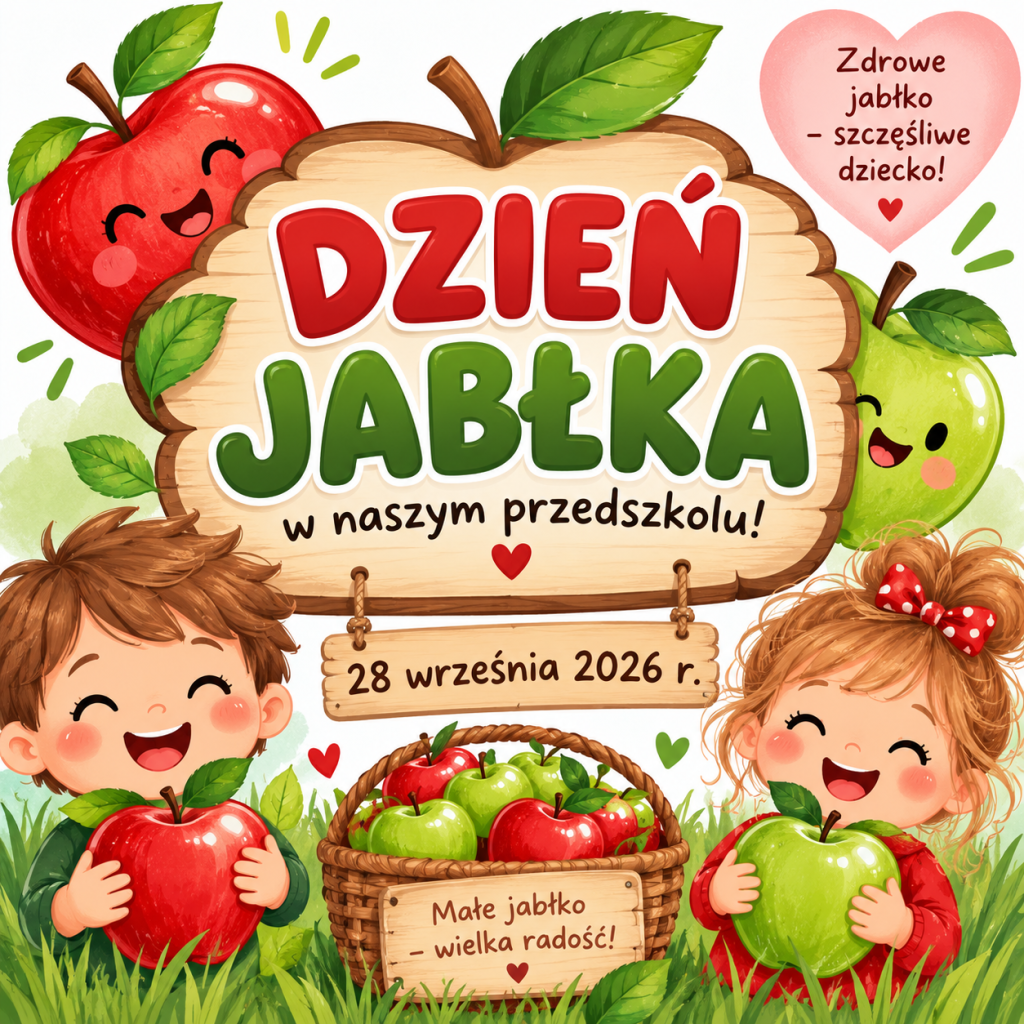 DZIEŃ JABŁKA W NASZYM PRZEDSZKOLU!